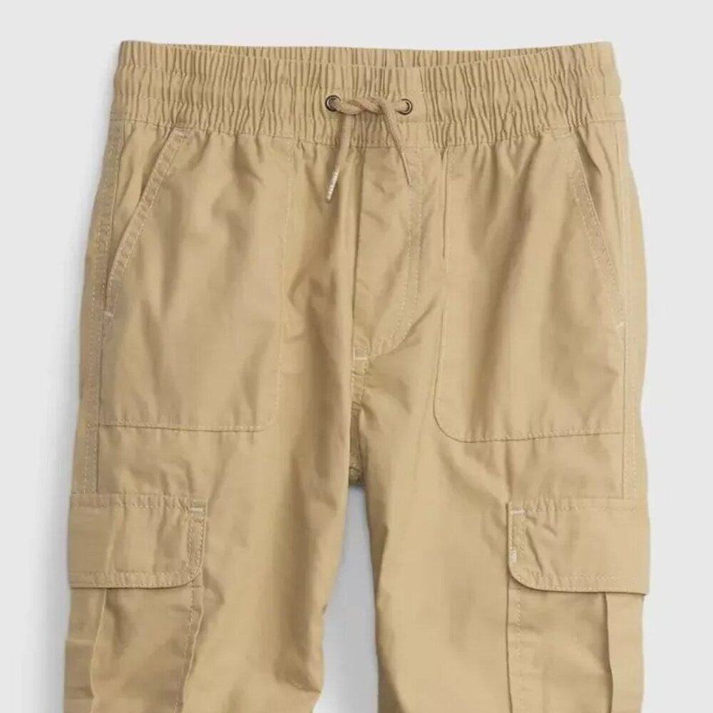 Gap Kids Insulated Drawstring Cargo Joggers Khaki Large L